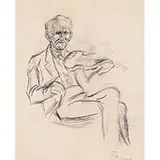 John de Martelly, Study for "Two Old Toms"