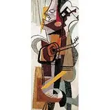Arthur Helwig, Untitled (Abstract Musician), c. 1940, oil on board