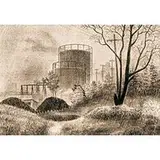 Edward Ferguson, Rain, lithograph on paper