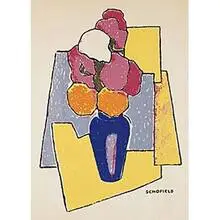 Flora Schofield, Still Life, c. 1940, screenprint on paper