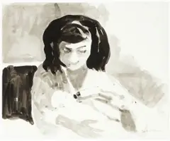 Untitled by Paul Wonner, circa 1962-64, ink wash on paper, offered Jun 2019