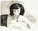Paul Wonner, Untitled, circa 1962-64, ink wash on paper