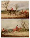 Samuel Henry Gordon Alken, Jr., Going to covert; Returning home (a pair), both oil on board