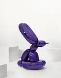 Jeff Koons, Balloon Rabbit (Violet), 2019, Porzellan, verchromt