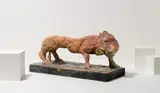 Markus Lüpertz, Löwe, 2014, Bronze, farbig gefasst