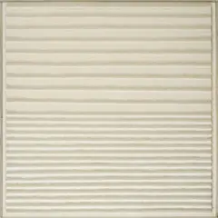 Leo Erb, Linienbild (Die sichtbare Stille), 1983, Geformtes handgeschöpftes Bütten auf Hartfaserplatte, auf mit Papier beklebter Holzplatte montiert