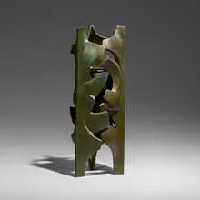 Malcolm Leland, Floor sconce, cast bronze
