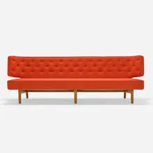 Vilhelm Lauritzen, Radiohus sofa, 1936 / 2013, upholstery, beech