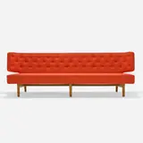 Vilhelm Lauritzen, Radiohus sofa, 1936 / 2013, upholstery, beech