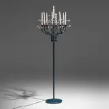 Tony Duquette, Magic Forest floor lamp, c. 1955, painted steel, glass