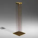 Val Bertoia, Untitled (Sonambient), c. 1975, beryllium copper, brass, bronze