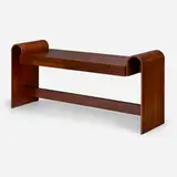 Oscar Niemeyer, ON desk, imbuia, steel
