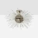 Bakalowits & Söhne, Miracle chandelier, c. 1965, glass, chrome-plated steel