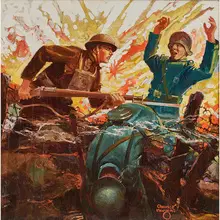 Charles Hargens, Untitled (WWI Patriotic Scene)