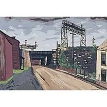 Max Arthur Cohn, Untitled (Underpass), c. 1940, screenprint on paper
