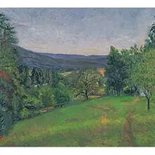 Sam Ostrowsky, Untitled (Landscape), oil on canvas