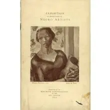 Exhibition Catalog, Exhibition of Productions by Negro Artists Presented at the Harmon Foundation, 56 page printed booklet