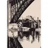 Louis Lozowick, High Bridge, 1928, lithograph on paper