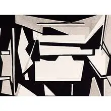 LaFayette Street by Ralston Crawford, 1954, lithograph on paper, sold Dec 2000