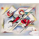 Ida Carmichael, Kalevala Theme, The Suitors, Rune XVIII, c. 1940, oil on canvas