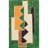 Stanley Bielecky, Untitled, (green), c. 1940, crayon on paper