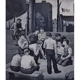 Daniel Celentano, Dice Playing, c. 1940, oil on board