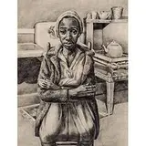 David Fredenthal, Untitled (Woman in Kitchen), c. 1945, pencil on artist board