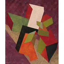 Myron Kozman, Abstraction No. 102, 1939, oil on canvas