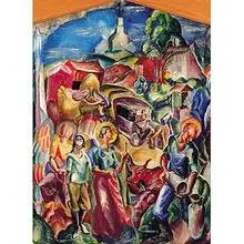 James Daugherty, Rural Life (Mural Study), c. 1920s, oil on canvas