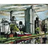 Hilda Altschule, Erie Canal Coal Docks - Pittsford, 1941, oil on canvas