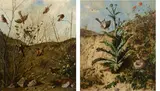 Eugène Fromentin, Etude faite sur nature (a pair), both oil on canvas
