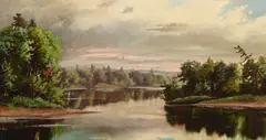 Harrison Bird Brown, Landscape, oil on canvas
