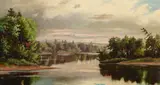 Harrison Bird Brown, Landscape, oil on canvas