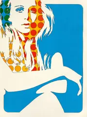Werner Berges, Düsseldorf, 1970, Bleistift, schwarzer Filzstift und Folie auf Velin