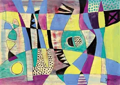 Jobrenn, Ohne Titel, Gouache und Tuschfeder auf Papier