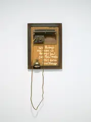 Ben Vautier, I was jealous of Beuys, 1986, Materialcollage