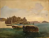 Franz Ludwig Catel, Pozzuoli, Um 1825, Öl auf Papier auf Pappe