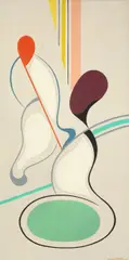 Nicolaas Warb, To be or not to be - etre ou non etre, 1947, Öl auf Holz