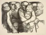 Mütter by Käthe Kollwitz, 1919, Lithographie auf dünnem Japanbütten, sold Nov 2011