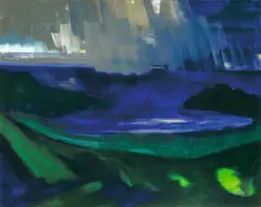 Taiohae by Bernd Zimmer, 1997, Acryl auf Leinwand, sold Nov 2010