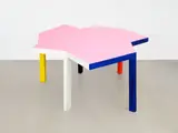 Imi Knoebel, Tisch, 1987, Holz, farbig gefasst