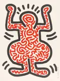 Keith Haring, Ludo I, 1985, Farblithografie auf Arches-Velin