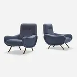 Marco Zanuso, Lady lounge chairs, pair