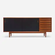Arne Vodder, Cabinet, c. 1960, teak, lacquered wood