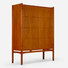 Yngve Ekstrom, Cabinet, c. 1955, teak, brass