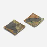 Plates, set of two by Toshiko Takaezu, c. 1985, glazed stoneware, sold Feb 2024