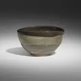 Tea bowl by Toshiko Takaezu, glazed porcelain, sold Feb 2024