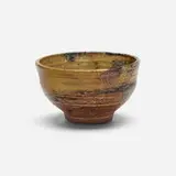 Tea bowl by Toshiko Takaezu, c. 1985, glazed porcelain, sold Feb 2024