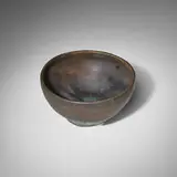 Tea bowl by Toshiko Takaezu, c. 1985, glazed stoneware, sold Feb 2024