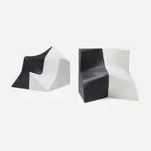 Zaha Hadid, Z-Play stools, set of four, 2002, rotation-molded polypropylene